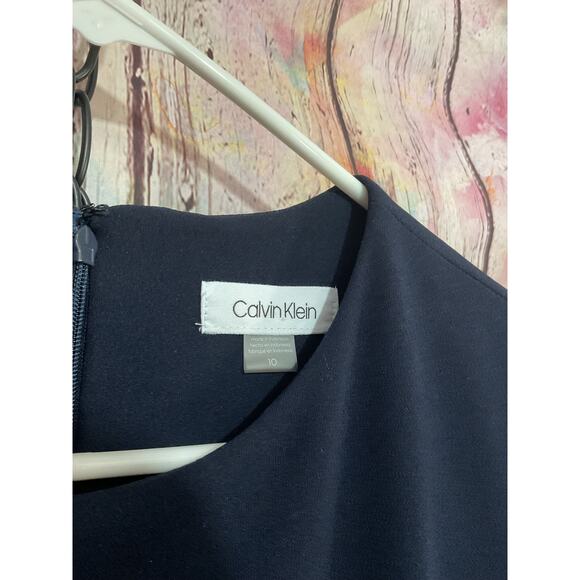 Calvin Klein Navy Blue Size 10 Dress - Picture 4 of 11